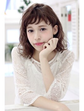 ラフィス ヘアーフラム 難波戎橋2号店(La fith hair flamme) 【Lafith】シースルーベビバング☆ボブスタイル