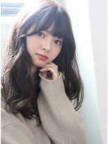 [chobii表参道]デジタルパーマ グレージュカラー ロングヘア/44