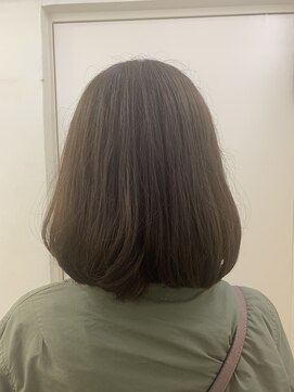 パティオン(PATIONN) ボブスタイル☆アッシュグレージュでツヤサラにまとまるスタイル