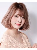 20代30代40代大人かわいい小顔ひし形ふんわりボブ