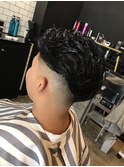 low skin fade & parm