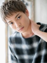 グルーミングサロン バーバー キャッスル 北浦和西口(Grooming salon Barber Castle)&nbsp;グレーベージュのフェザーマッシュ束感ショートO