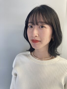 バッカ 横浜桜木町店(BACCA) #大人女性に大人気　外ハネミディアム　シースルーバング#