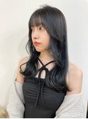 黒髪/ボブルフ/ネビージュ/小顔/ワンレン/髪質改善/グレージュ