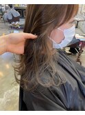 くすみベージュ×ホワイトグレージュ