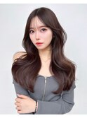 大人可愛い韓国ヘア　レイヤーカット　似合わせ顔まわりカット#