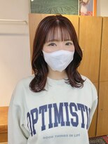 エニエンメイクス 立川(ENIEN MAKE'S)&nbsp;ミディアム/ブリーチなしカラー/ピンクパープル/艶髪/暗髪/Aujua