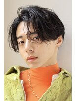 毛流れセンターパートニュアンスパーマ刈り上げカルマパーマ韓国