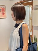 ボブ/切りっぱなし/ウエットヘア/オリーブベージュ立川16