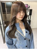 前髪/アンブレラカラー/こなれミディ/イメチェン/ウェーブパーマ