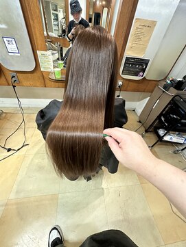 牛若丸ジャパン(Japan) ロングヘアでも毛先まで柔らかい髪に！髪質改善カラー