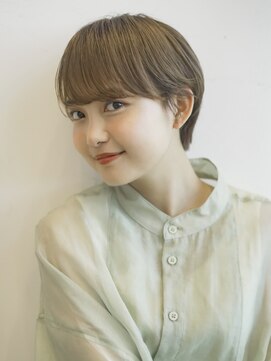 ロウ 銀座(RAW) ベージュマッシュショート