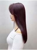 ロング美髪韓国ヘアおくれ毛顔周りレイヤー_ba532211