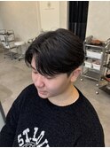 曲がる縮毛矯正センターパート