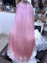 ブレイズヘアー(BLAZEhair) 【ビビッドカラー】ホワイトピンク×黒染め落とし×ブリーチ2回