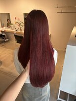 ハルキ(haruki)&nbsp;酸性ストレート × red color × BYKARTE treatment