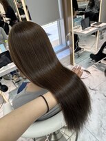 ロンドルピナス 小倉(Lond Lupinus)&nbsp;ミディアムヘア暗めカラー/デザインカラー/フェイスフレーミング