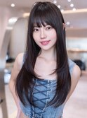 髪質改善/レイヤーカット/ストレート/暗髪/艶トリートメント