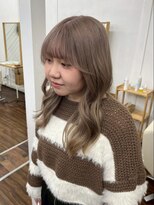 ユイマァル 倉敷(YUIMARL) ワンホンレイヤー20代30代ブリーチミルクティーベージュ