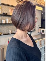 ヘアーリビング 730 宜野湾&nbsp;730 bob style 切りっぱなし/ミルクティー/グレージュ/ボブ