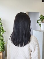 アソビ ヘア ラボ(Asobi hair lab)&nbsp;暗めアッシュグレー×まとまりミディアム