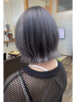 桃の木 ヘアー(桃の木 hair) シルバーグレーハイライト(ブリーチスタイル)