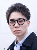 新橋メンズパーマツイストスパイラルパーマ波巻きニュアンス