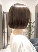 ぱつっとボブ　あご下ボブ　20代30代40代50代