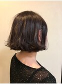 ぱつんと感がとってもキュートな外ハネボブ