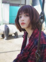 エルデ ナインズ ヘアー スタンド 川口店(elde 9's HAIR STAND)&nbsp;T.大人かわいいグレージュひし形シルエットエアリーボブ