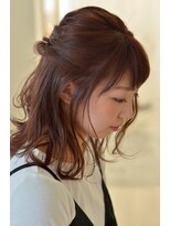 アドラーブル 松崎店(adorable) 【adorable】トップにエアリー感☆外ハネハーフアップアレンジ