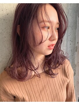 ジーナ 札幌(Zina) 【Zina札幌】イメチェン毛先パーマ耳かけ×フォギーベージュ