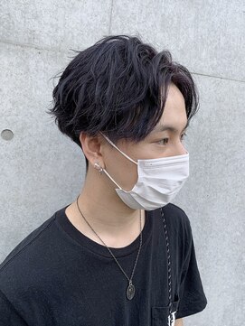 フリーラ 表参道(freera) ダークバイオレット×センターパート【奥田将馬】