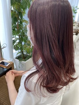 ヒアカアヴェダ 天神VIORO (Heaka AVEDA) ピンクブラウン【20代/30代/40代/インナーカラー】A