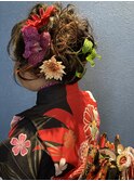 《Kubu hair》七五三生花アレンジ