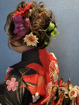 クブヘアー(kubu hair) 《Kubu hair》七五三生花アレンジ