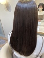 アンド ラ ブランシュ(&.La Blanche) イメチェンヘアスタイル/フェミニンロング/ダークアッシュ/大宮