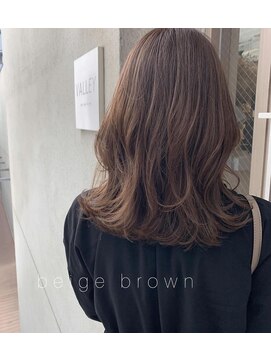 バリー(VALLEY) 【VALLEY hair care&spa】大人可愛いベージュブラウン