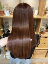 バイオレット 栄店(Violet) 髪質改善トリートメント 艶カラー チェリーレッドカラー 暖色