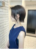 ショートボブ/簡単スタイリング/丸みショート/可愛い/20代30代