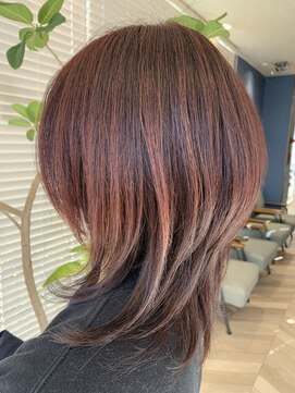 アース 三田南ウッディタウン店(HAIR&MAKE EARTH) 大人可愛い♪ハイライトダブルカラーピンクベージュ