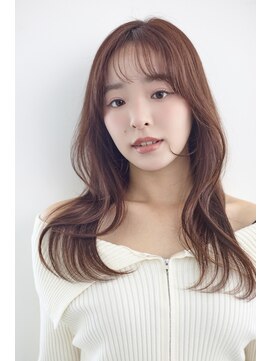 アッシュ 成瀬店(Ash) シースルーバングミディアムくびれレイヤー