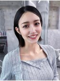 メルティカラー似合わせカットフェミニンロング韓国レイヤー