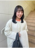 ミディアム顔周りレイヤー
