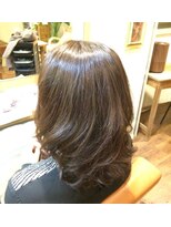 ノル(nor) ミディアムレイヤー×デジタルパーマ×METEOカラー