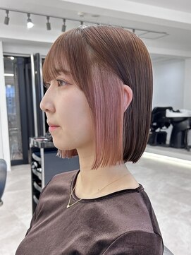 メルバイグラフ 梅田(mel by GRAFF) ボブ/春っぽい桜ピンク