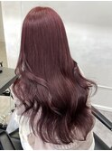 【チェリーレッド】ブリーチなしワインレッド暖色ピンクカラー