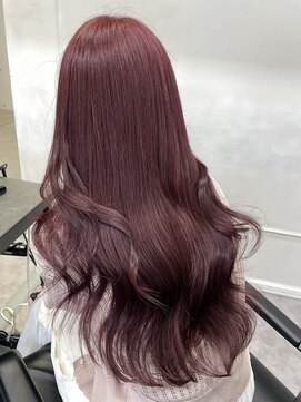 シーン(seen) 【チェリーレッド】ブリーチなしワインレッド暖色ピンクカラー