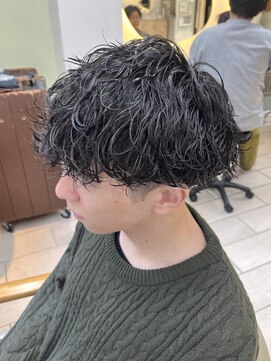 キャンバス バイ ネオリーブ 横浜西口(Canvas by neo.) メンズパーマ　波巻きパーマ　マッシュ　横浜