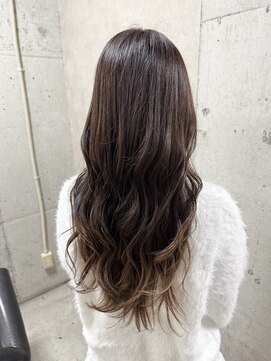 ルノン(LUNON) 黒髪クラゲヘアーオリーブグレー小顔ココアベージュ